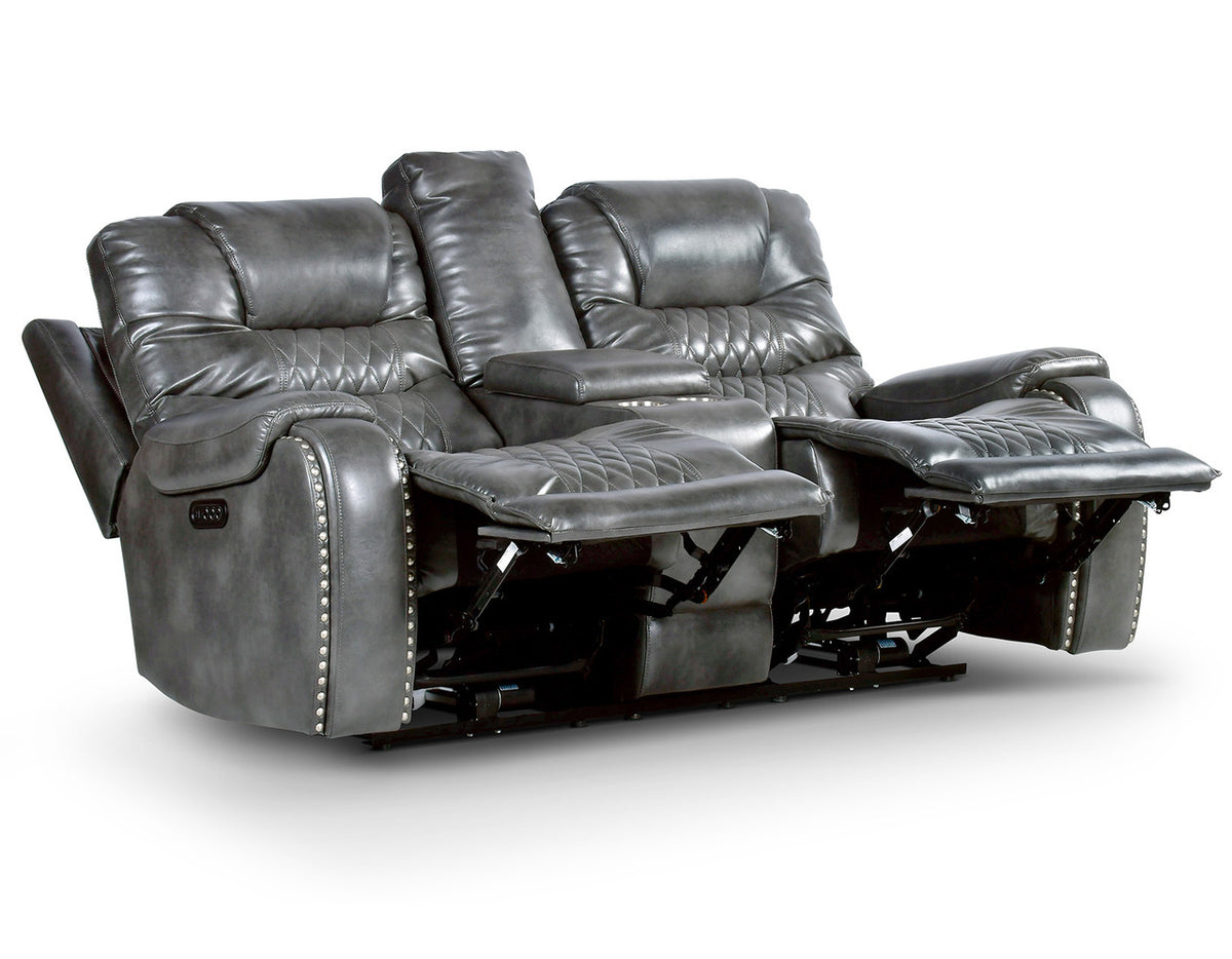 Rover Grey Powered Reclining Loveseat