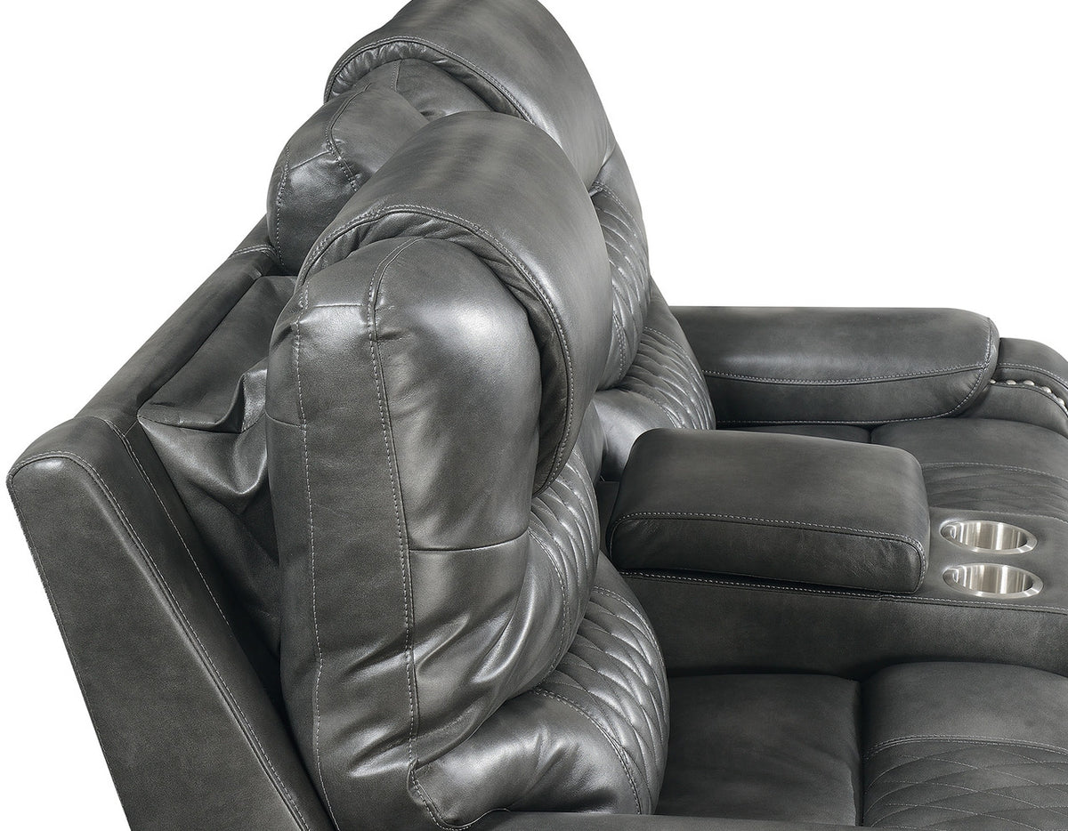 Rover Grey Powered Reclining Loveseat