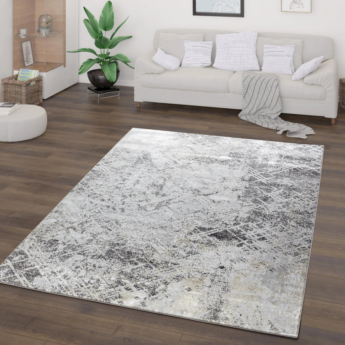 Elysian Charcoal/Gold 5 x 8 Rug