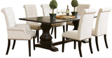 CASSIDY Rustic Espresso 7 Piece Dining Set