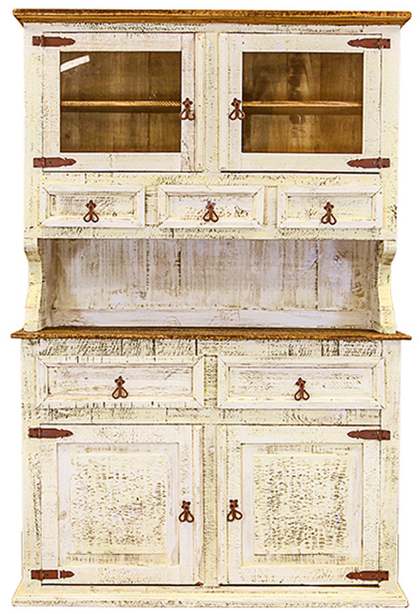 Provencia White Rustic China Cabinet