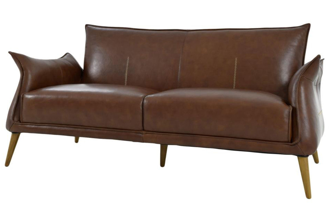 Savannah Light Brown Top Grain Leather Sofa