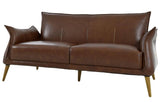 Savannah Light Brown Top Grain Leather Sofa