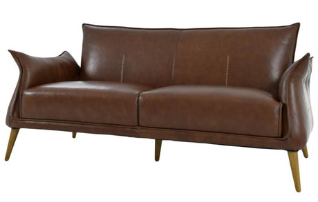 Savannah Light Brown Top Grain Leather Sofa