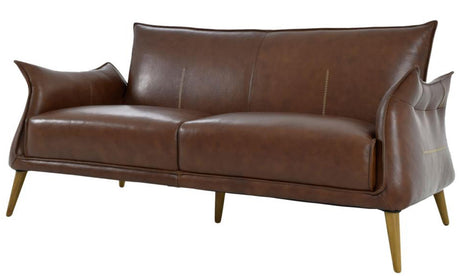 Savannah Light Brown Top Grain Leather Sofa