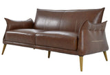 Savannah Light Brown Top Grain Leather Sofa