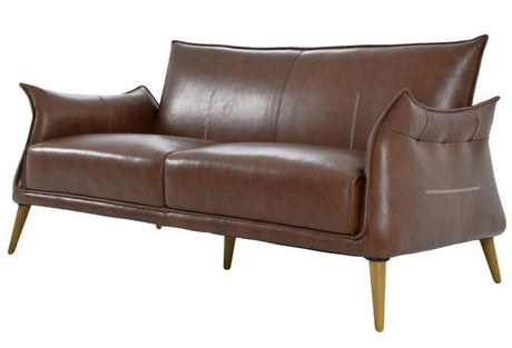 Savannah Light Brown Top Grain Leather Sofa