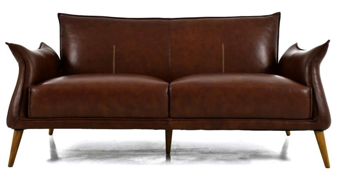 Savannah Light Brown Top Grain Leather Sofa
