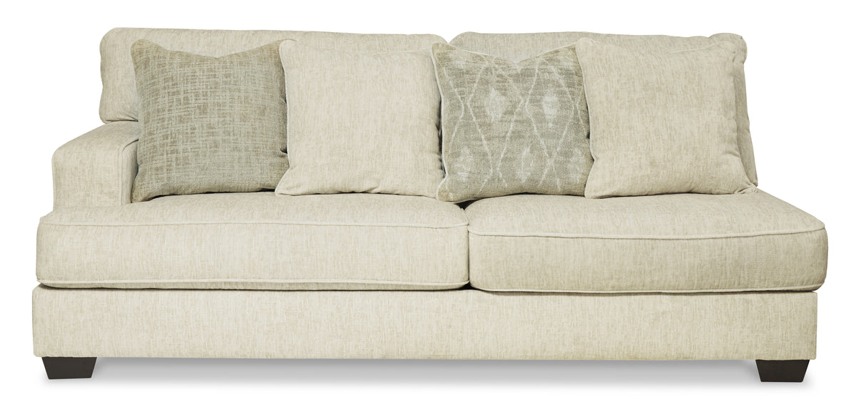 Heather Beige 131" x 131" Polyester Sectional