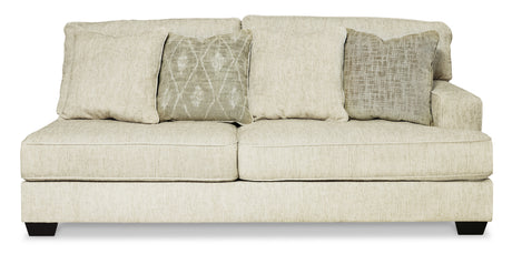 Heather Beige 168" x 131" Polyester Sectional