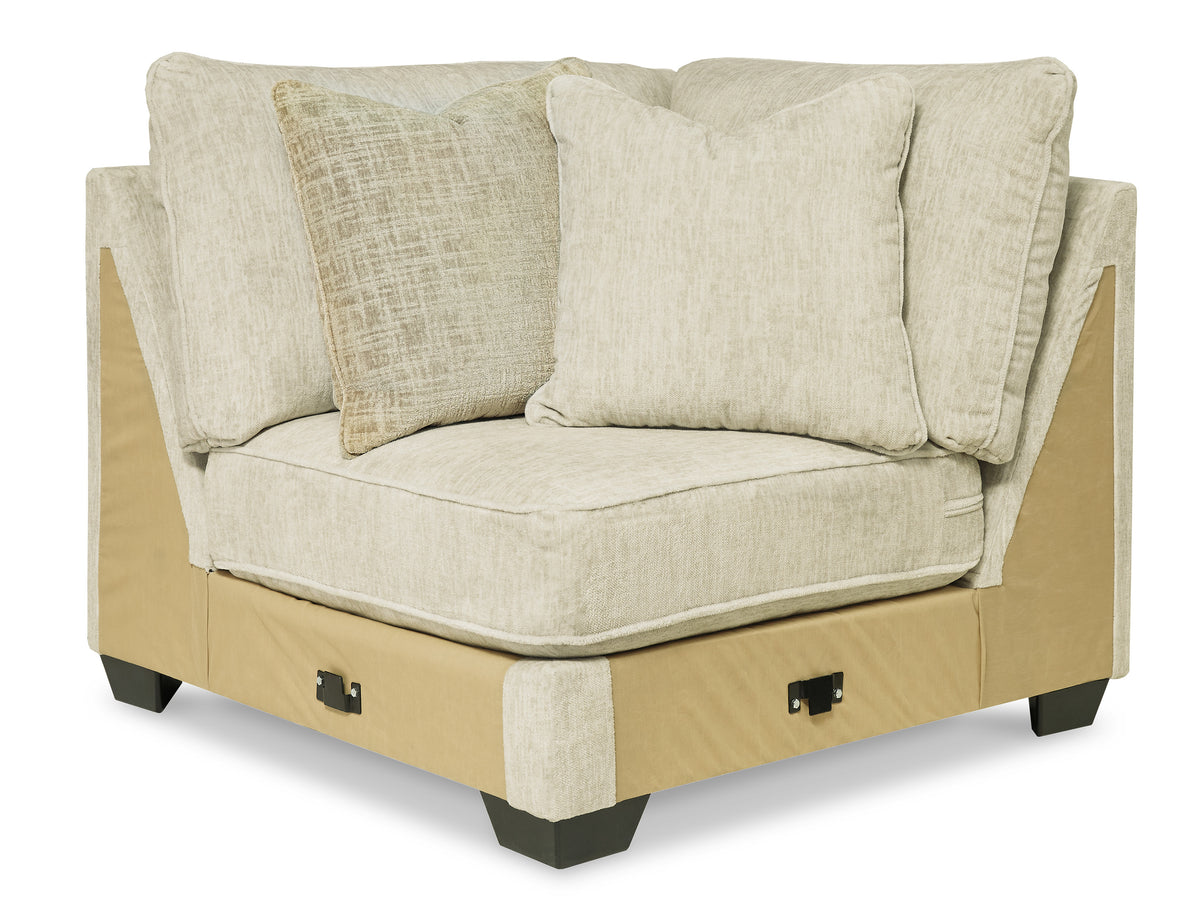 Heather Beige 131" x 131" Polyester Sectional