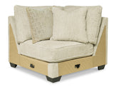 Heather Beige 131" x 131" Polyester Sectional