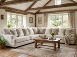 Heather Beige 131" x 131" Polyester Sectional