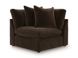 Haven Chocolate Polyester 133" x 133" Modular Sectional