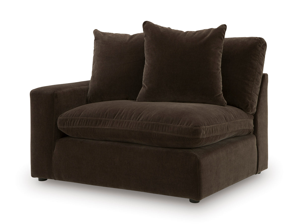 Haven Chocolate Polyester 133" x 133" Modular Sectional