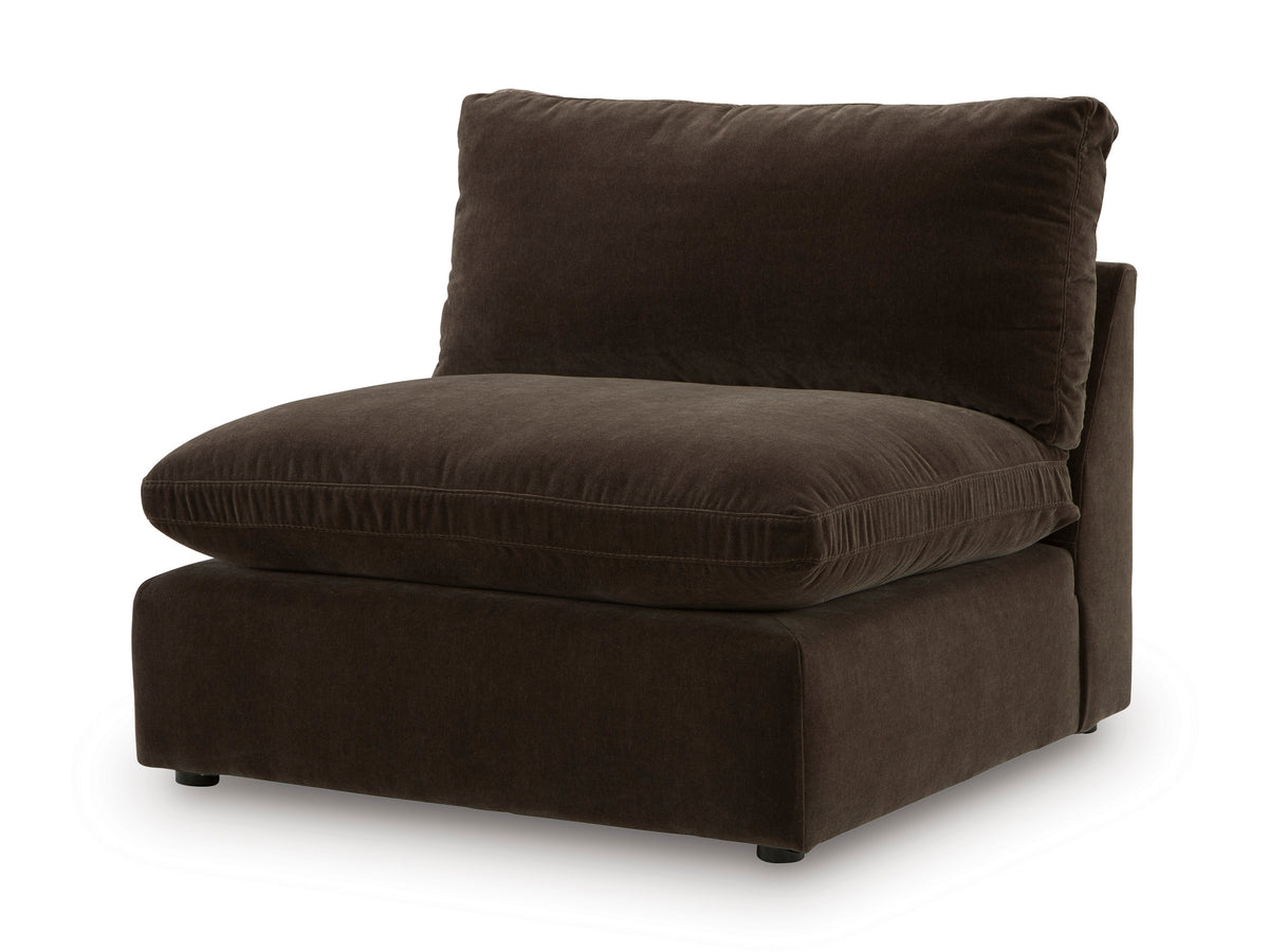 Haven Chocolate Polyester 133" x 133" Modular Sectional
