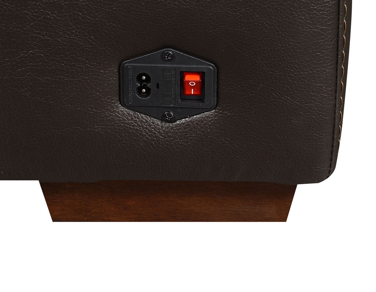 DONOVAN Top-Grain Leather 6-PC Powered Reclining Sectional with USB