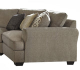 Josie Gray Fabric 4-PC Sectional