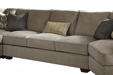 Josie Gray Fabric 4-PC Sectional