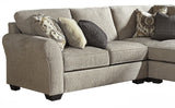 Josie Gray Fabric 4-PC Sectional