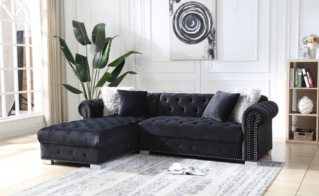 BLAIR Black 98" Wide Sectional