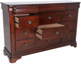 Selena Cherry Dresser With Hidden Drawers