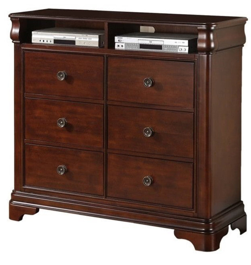Selena Dark Cherry Media Chest