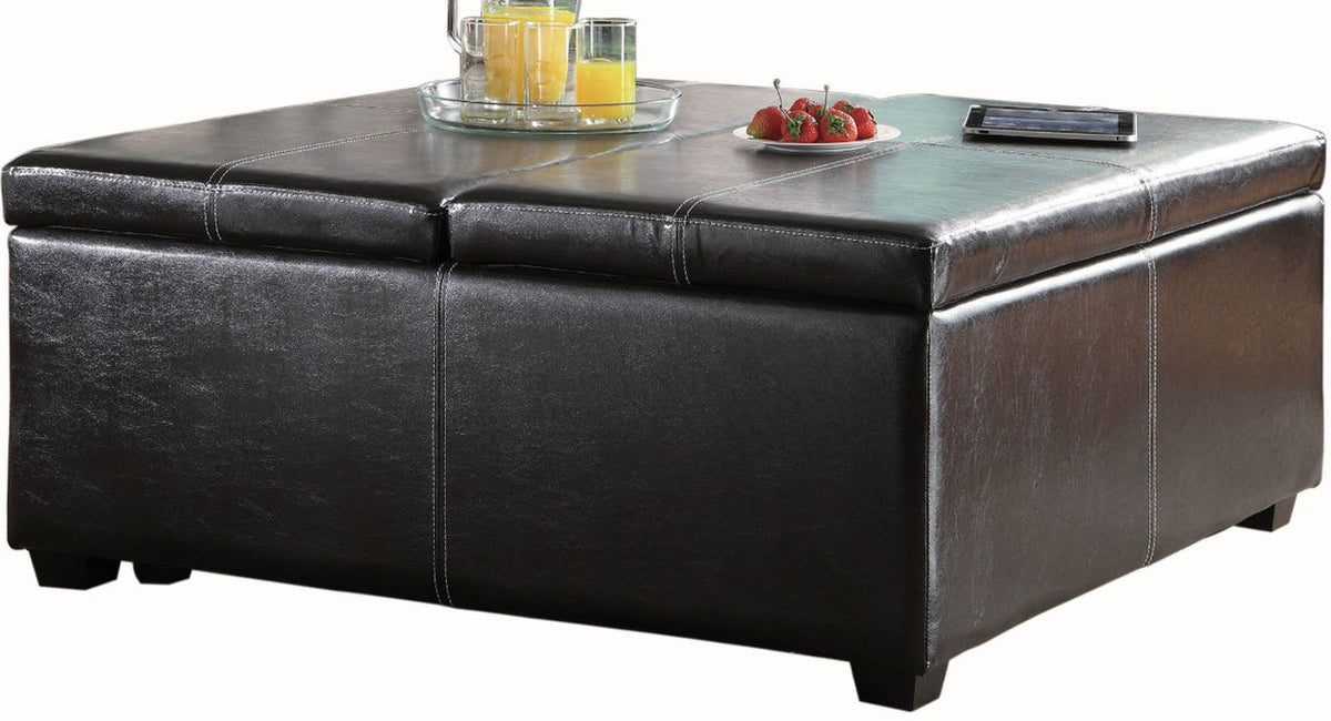 Simon Brown Lift-Top Storage Coffee Table/Ottoman