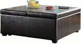 Simon Brown Lift-Top Storage Coffee Table/Ottoman