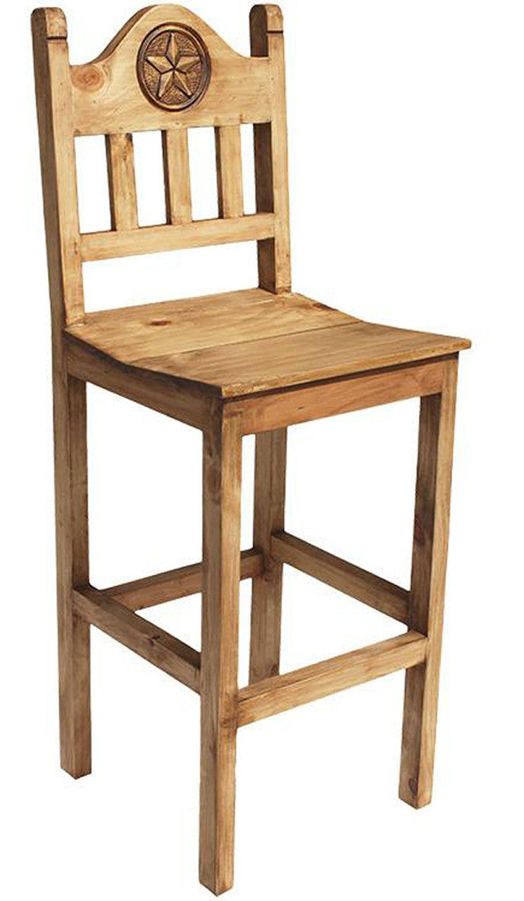 RUSTIC STAR 30" Barstool