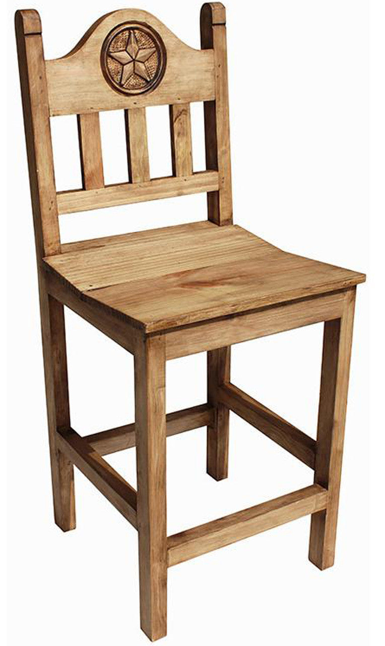RUSTIC STAR 24" Barstool