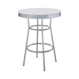BEL AIR White 3 Piece Bar Height Set