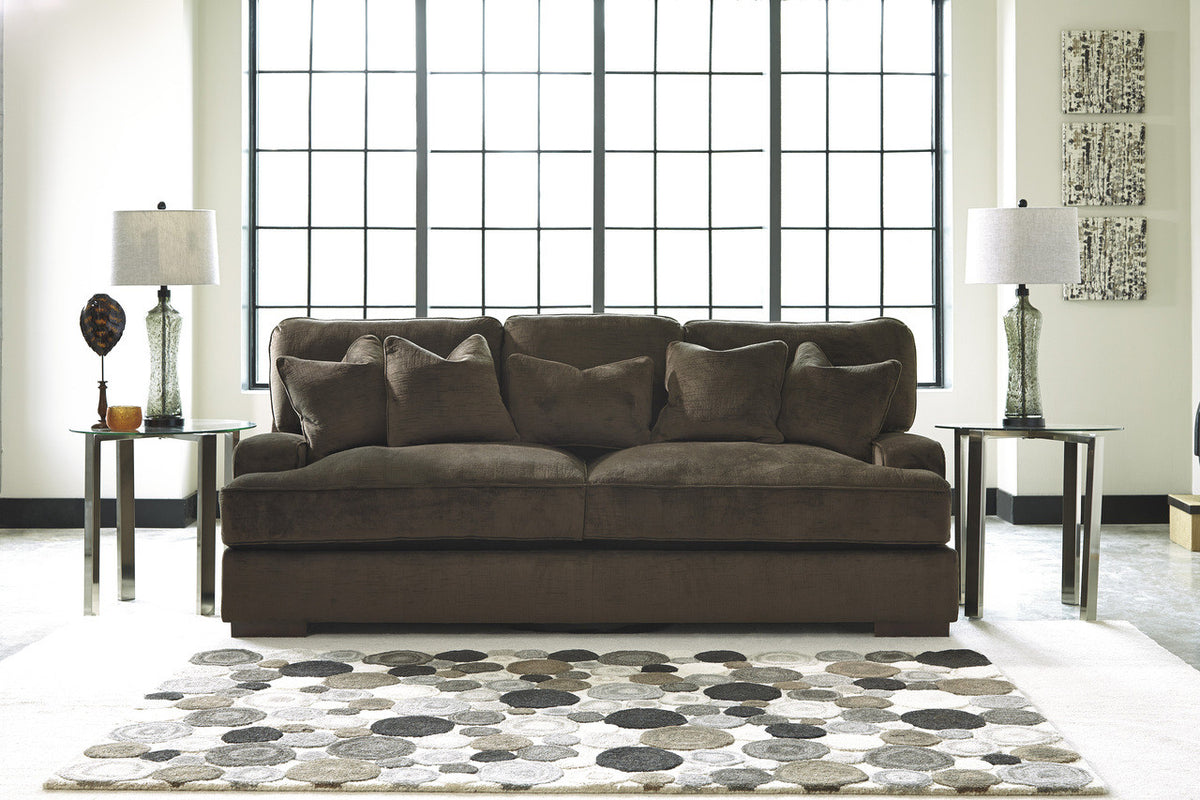 TEDDY Chocolate Ultra Push Sofa & Loveseat