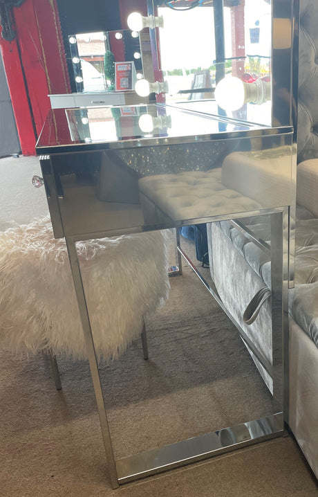 VALENCIA 46" Wide Mirrored Chrome LED Vanity (RTA)