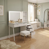 Mirage White 45" Vanity With LED