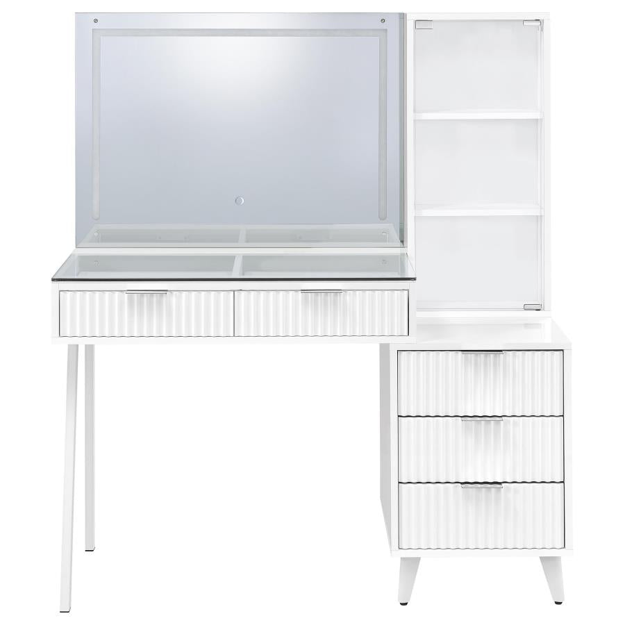 Mirage White 45" Vanity With LED