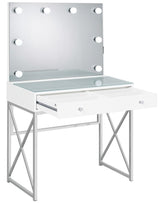 Bel Air Studio 32" White Vanity With Stool