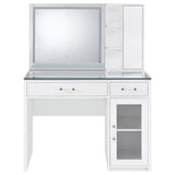 Vegas White 39.5" LED Vanity With Stool