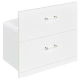 Vegas White 39.5" LED Vanity With Stool