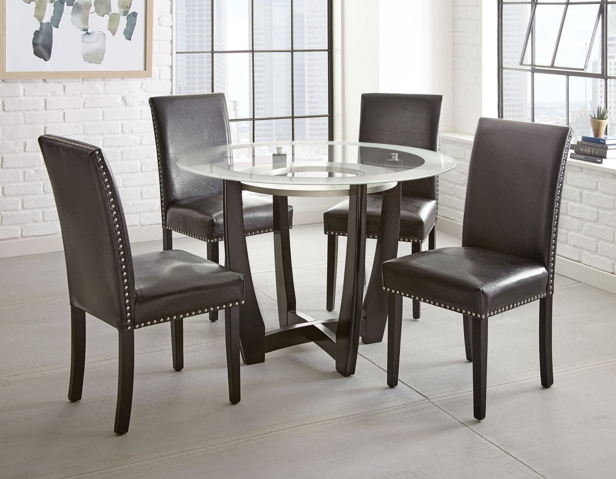 VICKEY Black 5-PC Dining Set