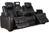 VIKTOR Black 86" Wide Power Reclining Sofa