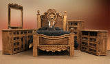 WESTON 37" Wide x 59" Height Chest with Real Cowhide