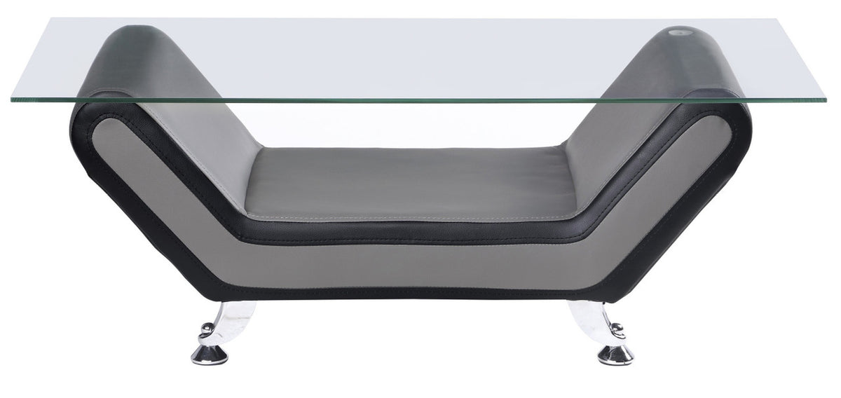 ZAIDEN Gray & Black 3-PC Livingroom Set
