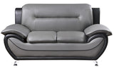ZAIDEN Gray & Black 3-PC Livingroom Set
