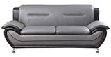 ZAIDEN Gray & Black 3-PC Livingroom Set