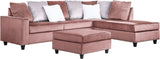 ZENNA Pink Ottoman